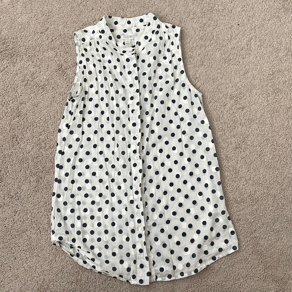 J. Crew Button Tank Top Blouse